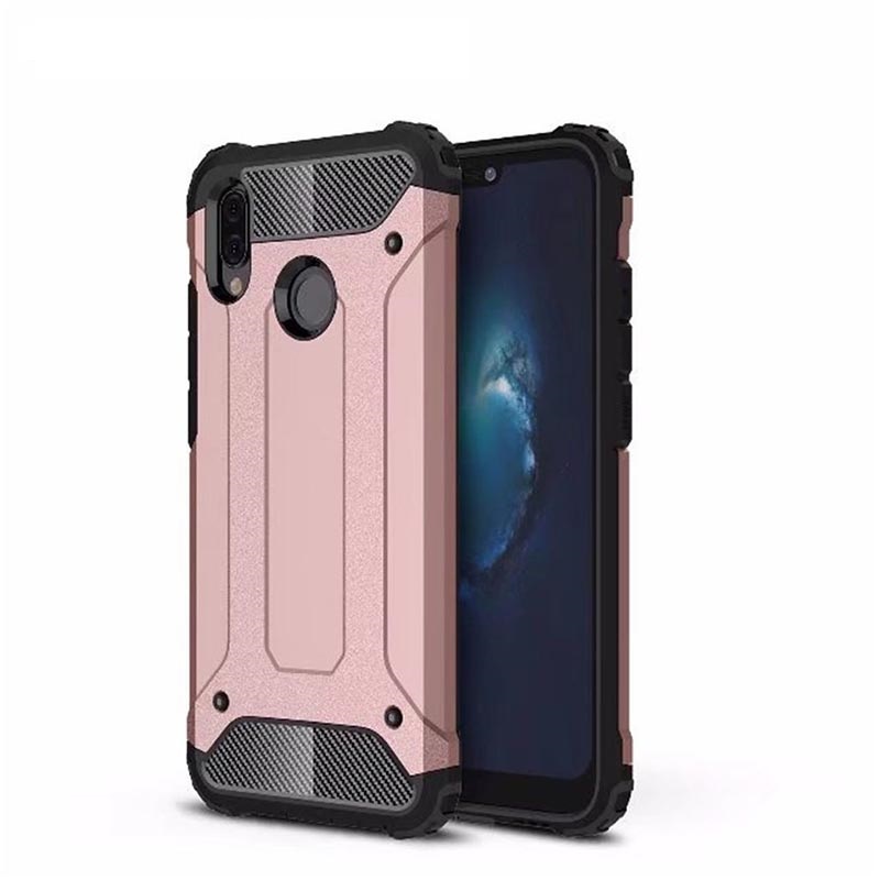 mobiletech-huawei-p20-lite-Hybrid-Rugged-Dual-Layer-Armor-Cover-RoseGold